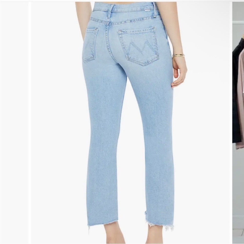 MOTHER Light Blue Flare Jeans - Picture 6 of 16